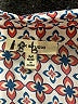 Max Studio Print Red 3/4 Sleeve Button-Down Shirt Size M - photo 7