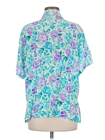 Jones New York Short Sleeve Silk Top (view 2)