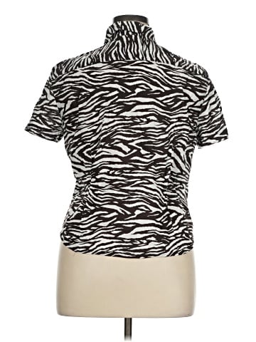 Jones New York Signature Short Sleeve Blouse (view 2)