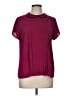 CeCe Burgundy Short Sleeve Turtleneck Size M - photo 1