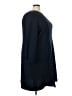 Ann Taylor LOFT 100% Polyester Solid Blue Casual Dress Size 26 - photo 4