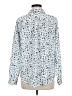 Alfani 100% Polyester Print Blue Long Sleeve Blouse Size M - photo 2