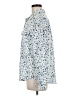 Alfani 100% Polyester Print Blue Long Sleeve Blouse Size M - photo 5
