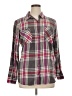 Mudd 100% Cotton Plaid Burgundy Long Sleeve Button-Down Shirt Size XL - photo 1