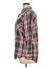 Mudd 100% Cotton Plaid Burgundy Long Sleeve Button-Down Shirt Size XL - photo 5