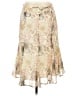Hillard & Hanson 100% Polyester Print Tan Casual Skirt Size 4 - photo 1