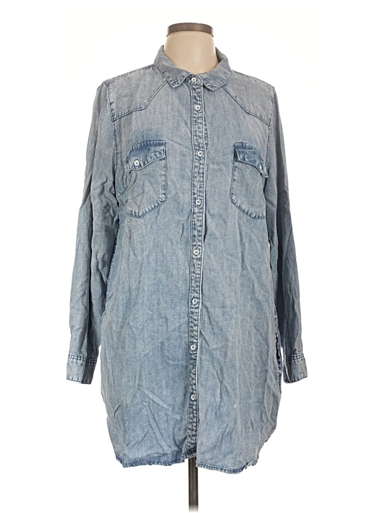 Pre-owned Zenana Casual Dress In Blue