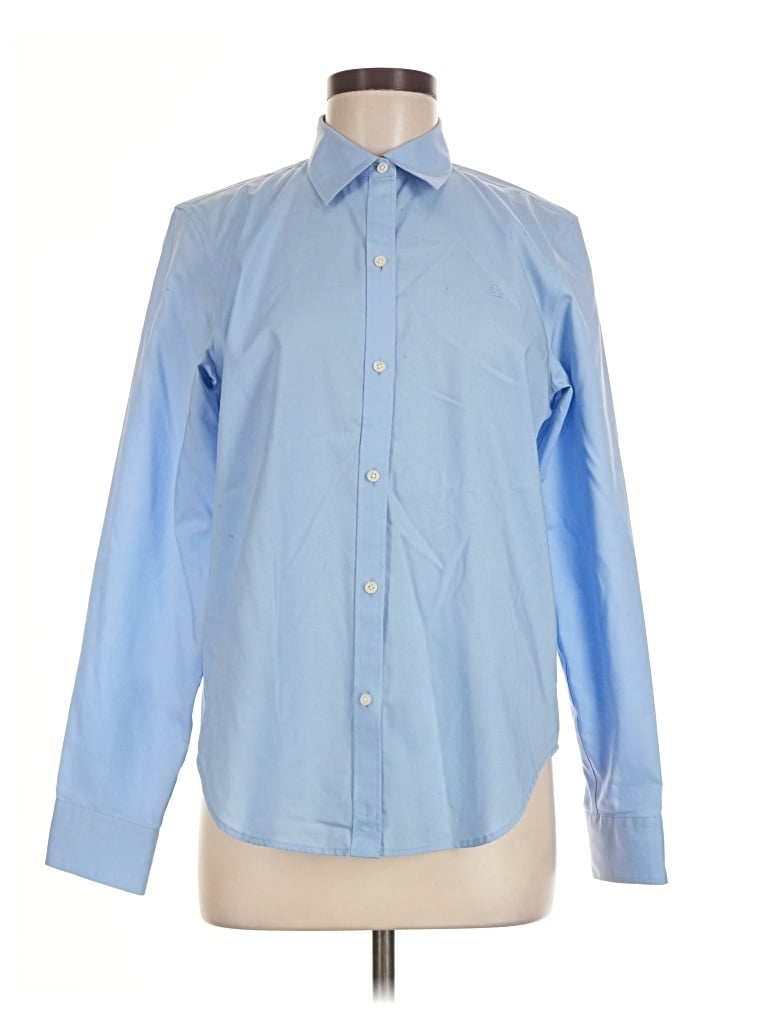 Pre-owned Polo Ralph Lauren Long Sleeve Button Down Shirt In Blue