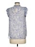 Express 100% Polyester Paisley Blue Sleeveless Blouse Size M - photo 2