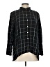 J.Jill Plaid Black 3/4 Sleeve Button-Down Shirt Size Lg Petite - photo 1