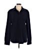 Zara Solid Blue Long Sleeve Button-Down Shirt Size L - photo 1