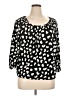 MICHAEL Michael Kors Black 3/4 Sleeve Blouse Size XL - photo 1