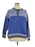 L.L.Bean 100% Cotton Paisley Blue Pullover Sweater Size 2X - photo 1