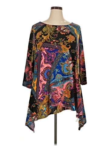 Attitudes by Renee 3/4 Sleeve Blouse (view 1)