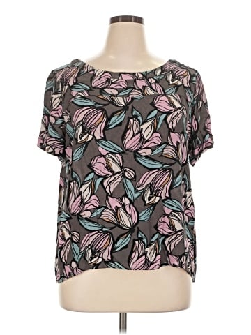 Ann Taylor LOFT Short Sleeve Blouse (view 1)