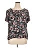 Ann Taylor LOFT Black Short Sleeve Blouse Size XL - photo 1