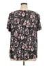 Ann Taylor LOFT Black Short Sleeve Blouse Size XL - photo 2