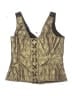 Corset Story 100% Polyester Gold Sleeveless Blouse Size XL - photo 1