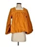 Madewell 100% Cotton Orange Square-Neck Top Size S - photo 1