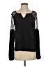 metaphor 100% Polyester Black Long Sleeve Blouse Size S - photo 1
