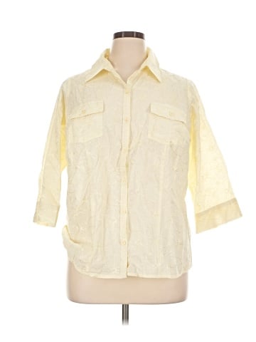 Croft & Barrow 3/4 Sleeve Button-Down Shirt (view 1)