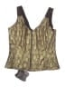 Corset Story 100% Polyester Gold Sleeveless Blouse Size XL - photo 2
