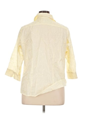 Croft & Barrow 3/4 Sleeve Button-Down Shirt (view 2)