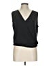 Veronica M. Black Sleeveless Blouse Size L - photo 1