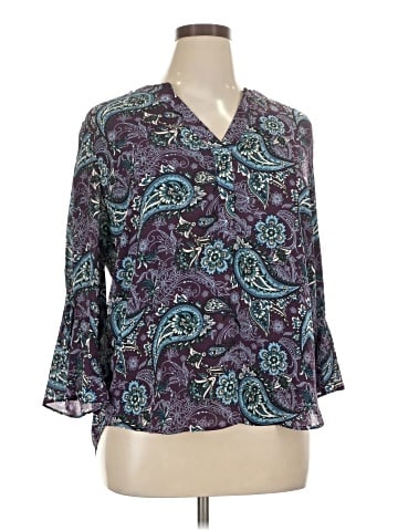 41Hawthorn 3/4 Sleeve Blouse (view 1)