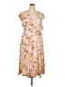 North Style Floral Tan Casual Dress Size 20 - photo 1