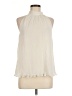Ann Taylor Ivory Sleeveless Blouse Size M - photo 1