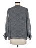 1.State 100% Polyester Gray Long Sleeve Blouse Size M - photo 2