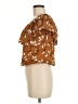 Sienna Sky Brown Short Sleeve Blouse Size M - photo 5