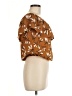 Sienna Sky Brown Short Sleeve Blouse Size M - photo 4