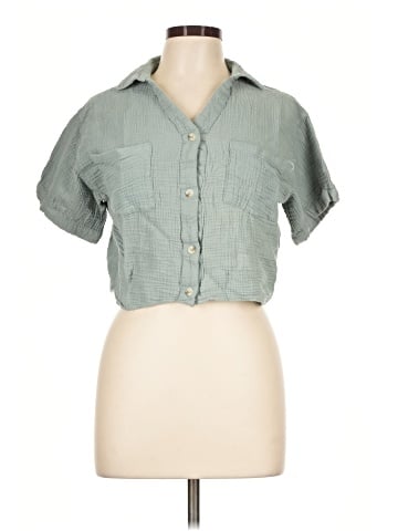 Love Notes Short Sleeve Button-Down Shirt (view 1)