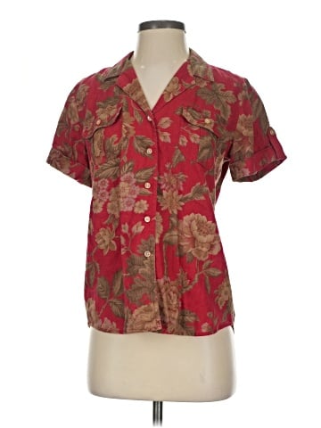Lauren by Ralph Lauren Short Sleeve Blouse (view 1)