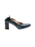 Everlane 100% Leather Color Block Teal Heels Size 7 - photo 1