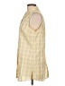 Pendleton 100% Cotton Checkered-gingham Yellow Sleeveless Button-Down Shirt Size L - photo 5