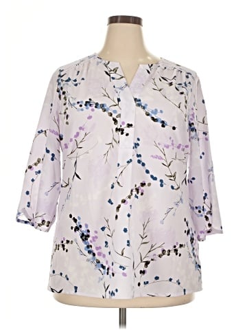 Croft & Barrow 3/4 Sleeve Blouse (view 1)