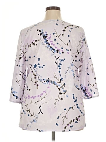 Croft & Barrow 3/4 Sleeve Blouse (view 2)
