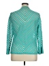 Chico's Chevron-herringbone Teal Jacket Size XL (3) - photo 2