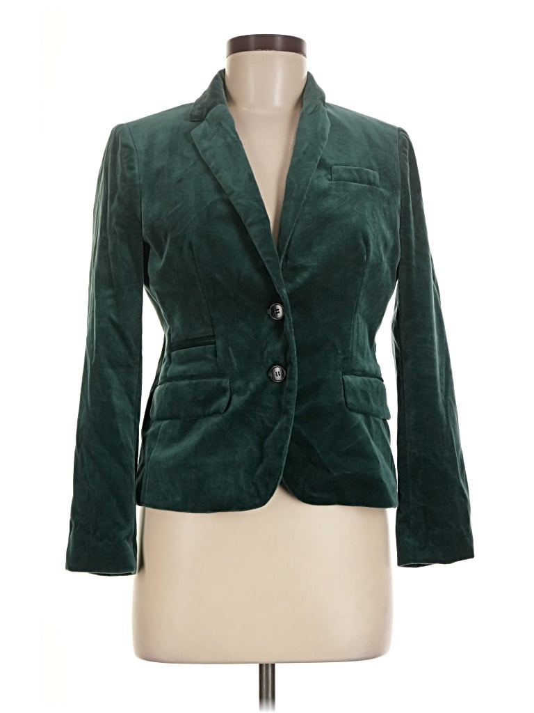Pre-owned Jcrew Blazer Jacket In Green