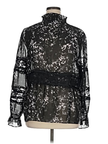 DKNY Long Sleeve Blouse (view 1)