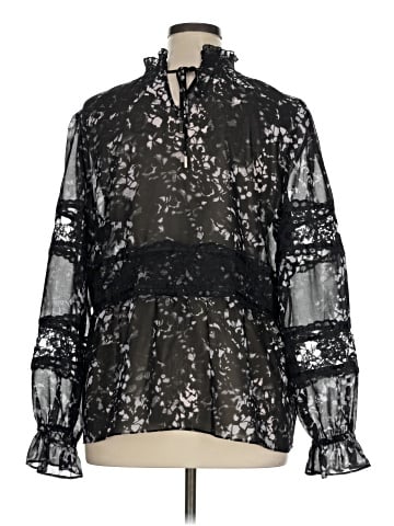 DKNY Long Sleeve Blouse (view 2)