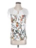 Daniel Rainn White Short Sleeve Blouse Size M - photo 1