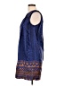 Whit 100% Polyester Print Blue Casual Dress Size S - photo 5