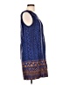 Whit 100% Polyester Print Blue Casual Dress Size S - photo 4