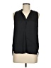 David Lerner 100% Polyester Black Sleeveless Blouse Size M - photo 1