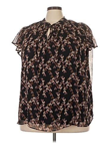 LC Lauren Conrad Short Sleeve Blouse (view 1)
