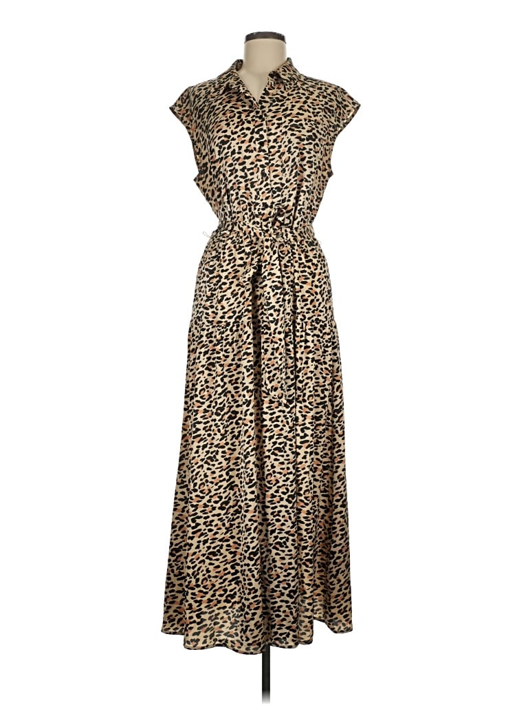 Pre-owned On 34th Casual Dress In Brown